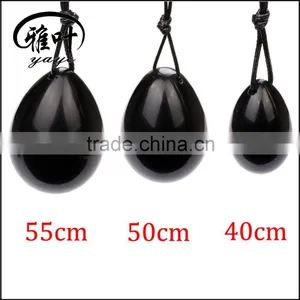 Bulk Black Obsidian Yoni Egg Energy Healing Kegel Egg for Sexy Kegel Exercise thumbnail-1