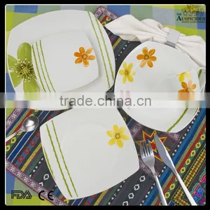 20pcs Square Decal Dinner Set Shape 2 thumbnail-1