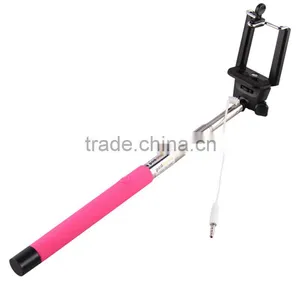 2016 New Factory Monopod Bluetooth Selfie Stick With Bluetooth Shutter Button thumbnail-3