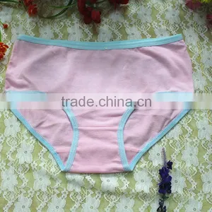 Hot Sale Low Waist Basic Cotton Spandex Solid Bikini Underwear thumbnail-1