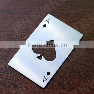 Credit Card Size Casino Poker Shaped Bottle Opener thumbnail-2