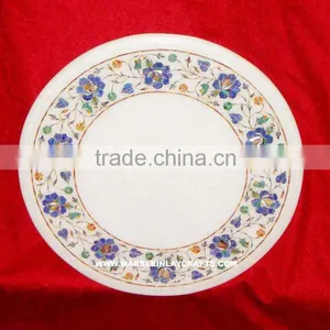 Exclusive Marble Flower Inlay Antique Table Top thumbnail-1