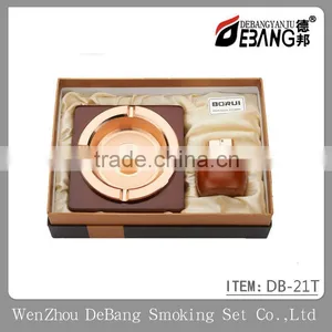 Wooden Ashtray and Lighter Gift Sets thumbnail-1