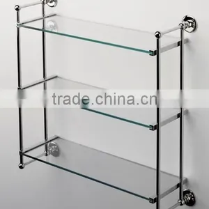 High Quality 2014 New Design Wall Mounted Three-tier Tempered-glass Shelves thumbnail-1