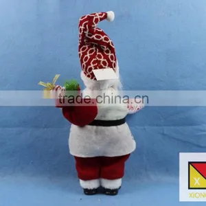 Cheerful Standing Santa Claus Christmas Figure With Presents thumbnail-3