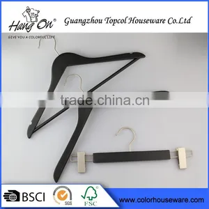 Black Wooden Hangers Luxury for Clothes thumbnail-1