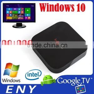 Wintel MINI PC Bluetooth4.0 Intel Bay Trail-T CR Atom Z3735F Intel HD Graphic Android4.4 Windows10 tv Box thumbnail-1