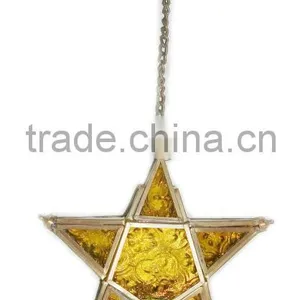 Glass Lantern, Star Lantern, Christmas Decoration Lantern thumbnail-1