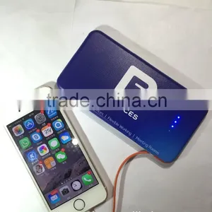 Built in Micro Usb Cable Slim 4000mAh Promotional Power Bank Charger With Full Color Logo Printing thumbnail-1