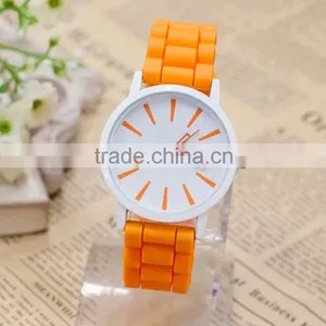 Fashion Summer Bright Color Jello Candy Girls' Cheap Silicone Watch Stock, Low MOQ thumbnail-1