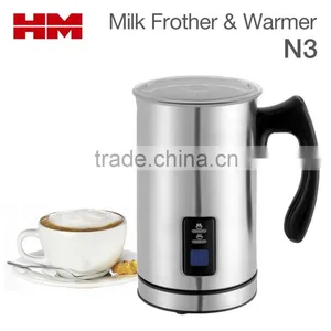 New UK Stainless Steel Cordless Electric Milk Frother & Warmer For Coffee Foam Maker Cappuccino , Model N3 thumbnail-1