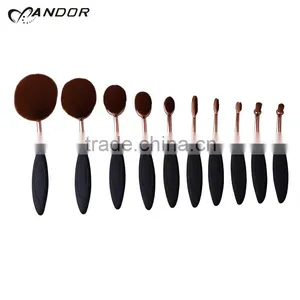 2016 Oval Rose Gold Professional Andor Makeup Brush thumbnail-1