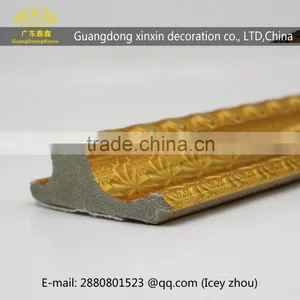 Wholesale Silver Gold Patterns Carved Waterproof Ps Picture Frame Moulding thumbnail-3