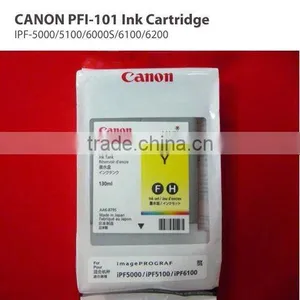 Original Ink Cartridge PFI-101Y for IPF-5000/5100/6000S/6100/6200 Printer thumbnail-1