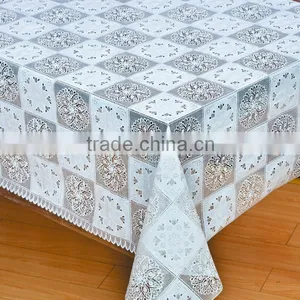 PVC Unique Skill Lace Crochet Pattern Table Cloth Hotel Style Table Cloth thumbnail-1