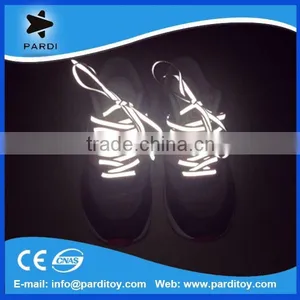 MOQ 100 Pairs Light Reflective Shoelaces Under UV Blacklight thumbnail-1