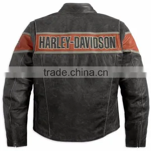 Men's Victory Lane Black Leather Jacket thumbnail-2