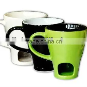 Solid Color Promotion Chocolate Fondue Mug Set thumbnail-1