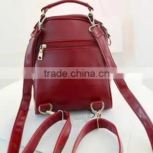 Korean Style Hot Selling the Latest Lady Casual pu Leather Backpack thumbnail-3