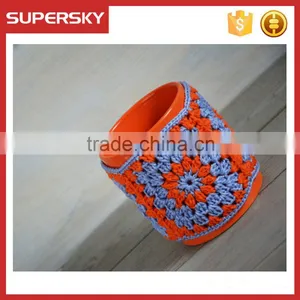 V-74 Colorful Knitted Mug Sleeve Warmmer Sweater Mug in Muti-color thumbnail-3