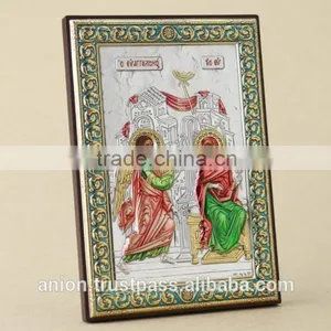 Greek & Russian Orthodox Wooden Icon. Angels. Annunciation. Big Size thumbnail-4