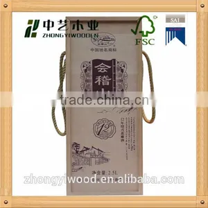 Trade Assurance Economical Pine Wooden Wine Packaging Boxes for Wine Bottles thumbnail-4