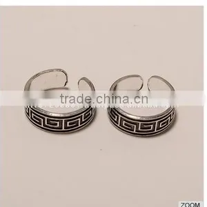 T0004-925 SOLID STERLING SILVER PLAIN REGULAR FINE SIMPLE DESIGN NICE TOERING3.3 thumbnail-1