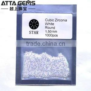 Star Cut 1.5mm Hearts and Arrows 1mm 3mm Cubic Zirconia thumbnail-1