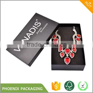 Luxury Necklace Bracelet Black Gift Box Jewelry Black Gift Box Packaging thumbnail-1
