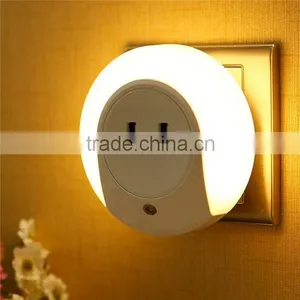 Dual USB Output Small Mini Night Light Induction Charger Socket LED Small Light thumbnail-1