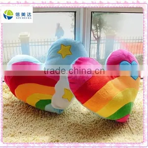 Rainbow Soft Heart Shaped Cushion Toy thumbnail-1