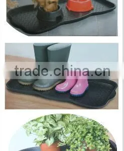 Shoe Tray Home Door Plastic Washable Utility Tray Plants Pet Food Shoe Welly Tidy Wellies 552029 thumbnail-5