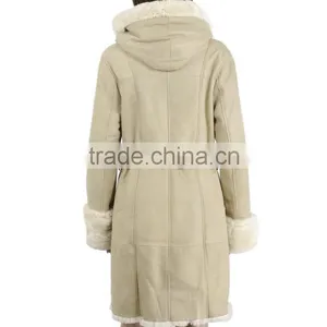 Women Fashion Double Face Rabbitskin Leather Coat Rabbit Fur Wholesale Fur Coats KZ150101 thumbnail-2