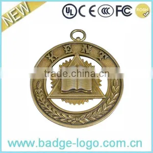 High Quality Custom Gold Bible Logo Metal Medal thumbnail-1