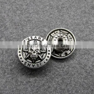 2016 Cool Ghost Face Metal Shank Button thumbnail-1
