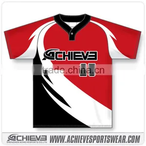 Custom Dry Fit Baseball Jersey Shirts Cheap Team Baseball Uniforms Polyester Baseball Jersey Wholesale thumbnail-5
