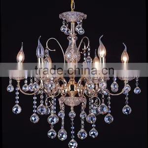 WD-1802-3/5/6/8 Luxurious Iron K9 Top Crystal Chandelier thumbnail-3