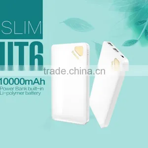 10000mAh Dual USB Ports External Charger Li-polymer Power Bank QC 2.0 With CE GCC ROHS thumbnail-6