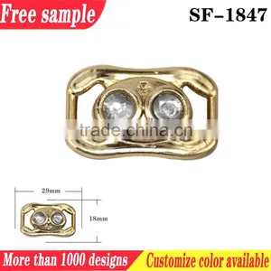 Clear Rhinestone Plastic Shoe Buckle for Shoe Decoration thumbnail-1