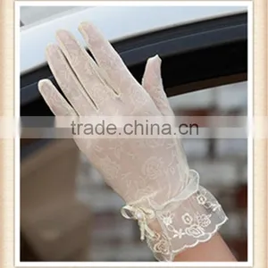Ladies Evening Party Dress White Lace Gloves For Summer Dress thumbnail-4