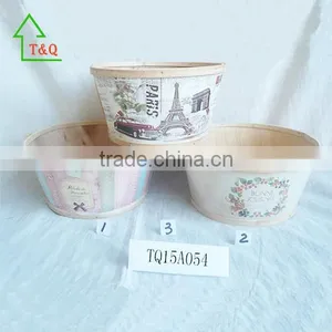 Cheap Wooden Flower Containers Wooden Handwork Flower Pot thumbnail-2