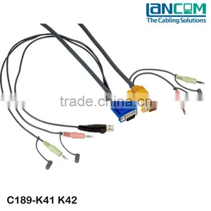 KVM Cable M/M HDB15+PS2/HDB15+PS2+ST thumbnail-1