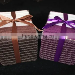 Two Colors Iron Paper Basket 6 Cotton Towel thumbnail-2