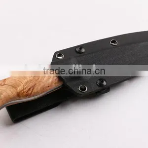 OEM Fixed Blade Knife With D2 Blade and White Shadow Wood Handle thumbnail-6