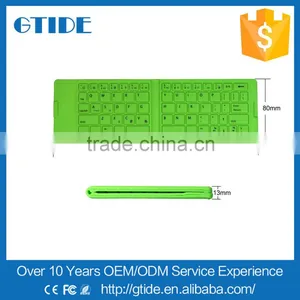Waterproof Wireless Foldable Silicone Keyboard Pocket Bluetooth Keyboard for IPhone,/Samsung/iPad thumbnail-2