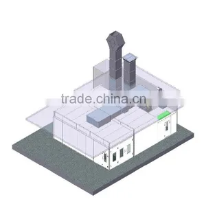 JF 2 in 1 Spray Booth Painting Line Big Air Volume 8 Meter for Car Repair Shop thumbnail-4