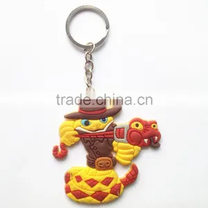 Animation Print Shaped Custom Promotion Gift Silicone PVC Key Chain thumbnail-1