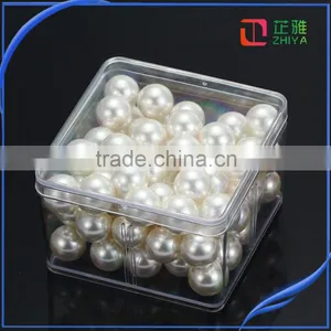 Cheap Wholesale High Quality One Hole Round Loose ABS Black Pearl thumbnail-1
