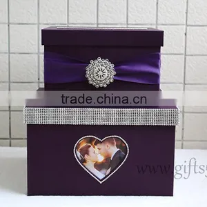 Specail Wedding Post Box Wedding Card Box Wedding Money Box Wiht Photo Frame thumbnail-3