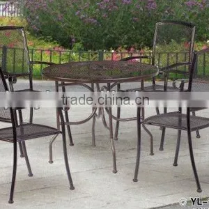 Mesh Metal Set Garden Patio Furniture thumbnail-1